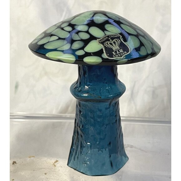 3 Bo Borgstrom Åseda Ebeling Reuss Blown Glass Mushrooms 3-4 Inch Reseller Lot - Picture 8 of 13